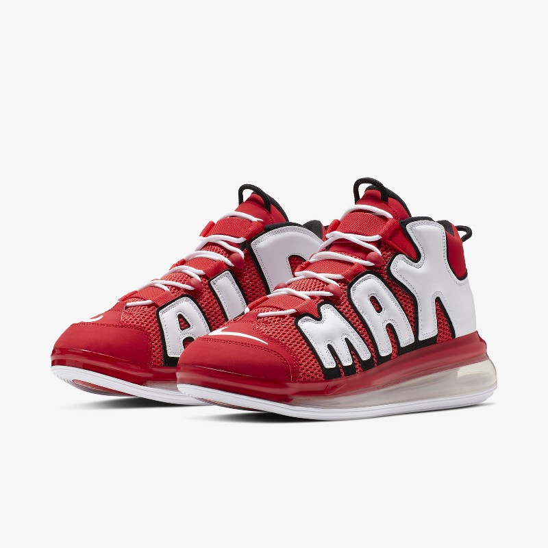 Air more uptempo 720 university red white black on sale